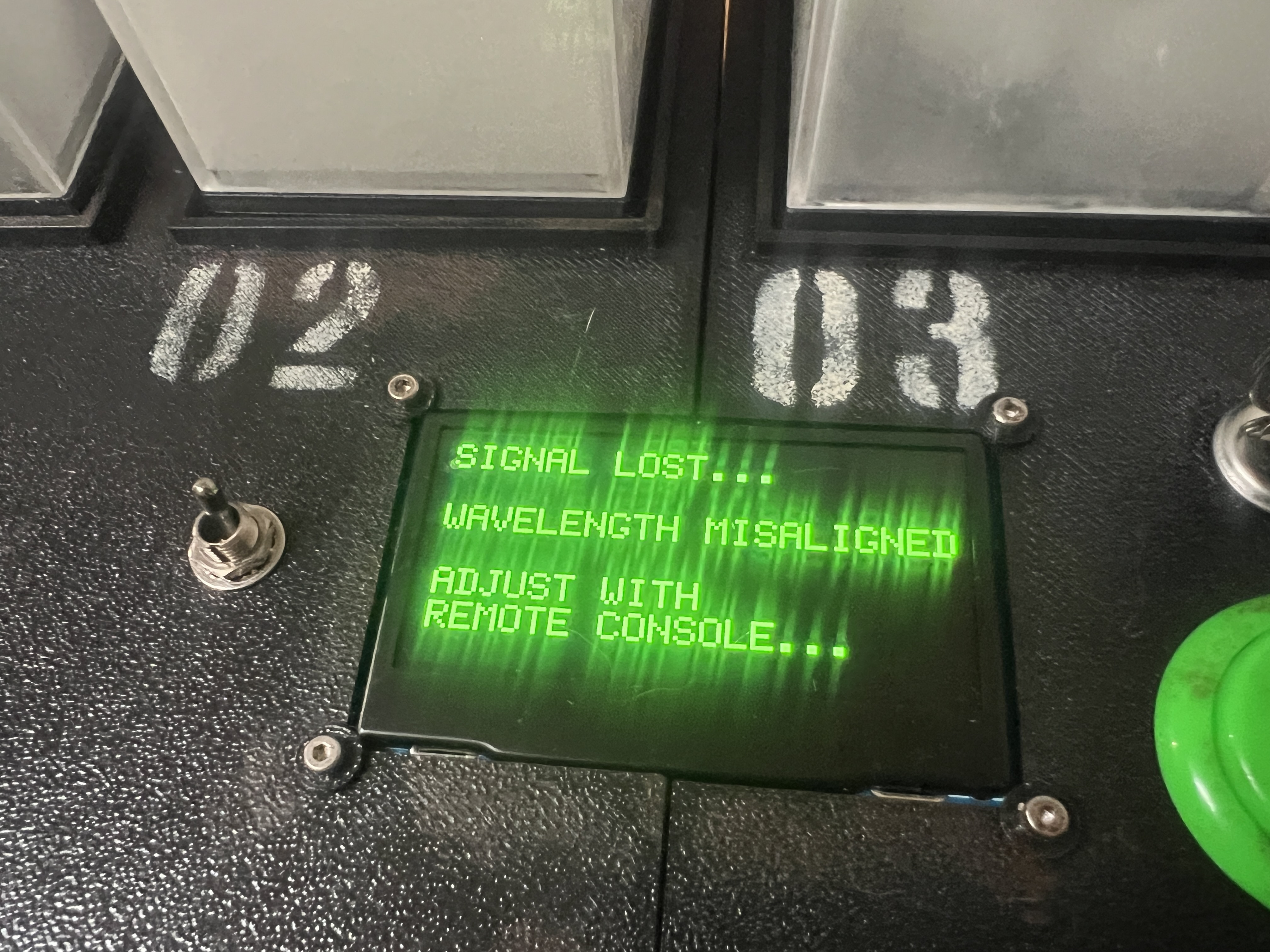 Signal lost prompt